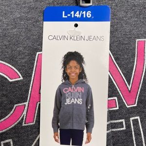 Calvin klein Girl's Full zip Hoodie